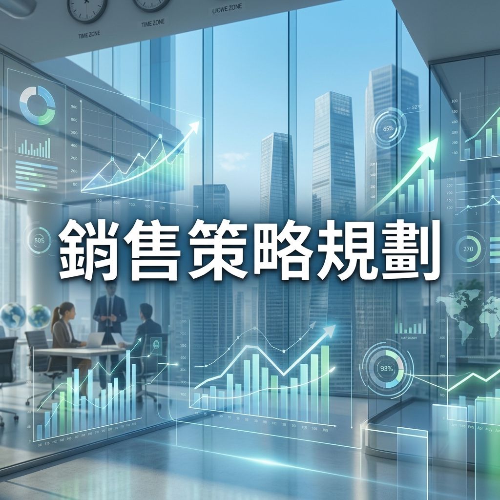 銷售策略規劃 — 商業數據分析與成長圖表